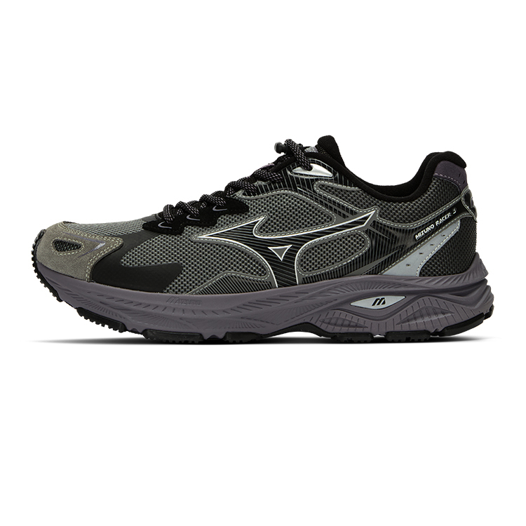 【代購】Mizuno Racer S Shock Absorbers Slip Resistant Abrasion Resistant Breathable Low top Running Shoes Unisex Provence D1GH243503