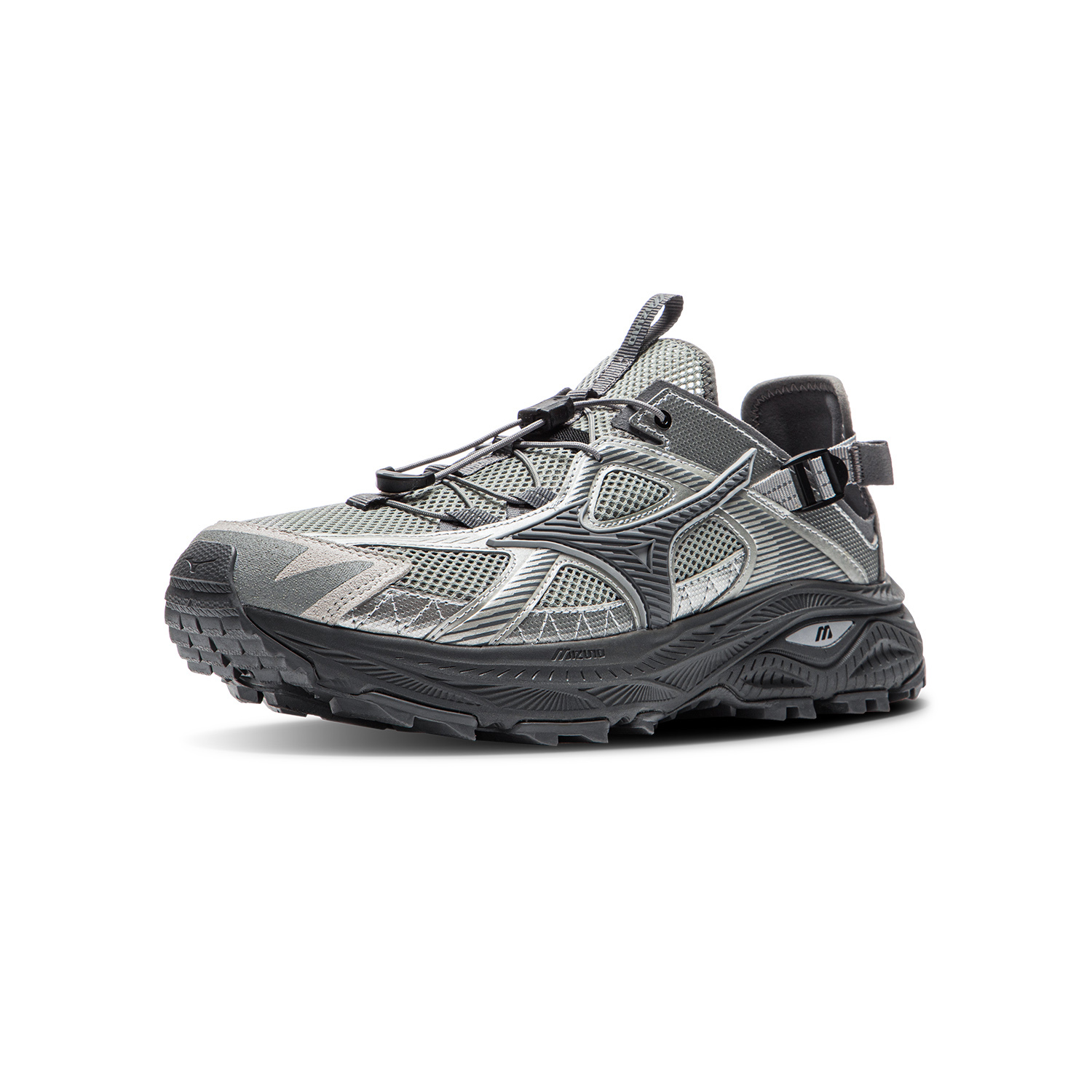 【代購】Mizuno Racer Trail Breathable Traction River Trekking Shoes Unisex Charcoal Gray D1GH241906
