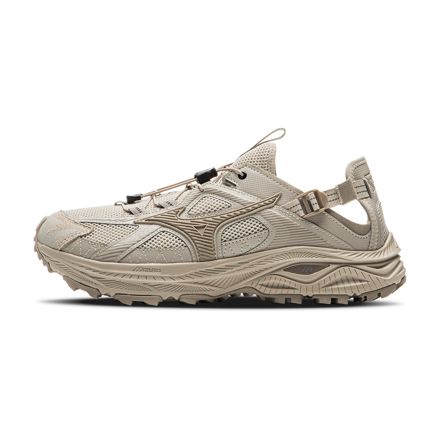 【代購】Mizuno Racer Trail Slip Resistant Breathable Quick Dry Grip Lightweight River Trekking Shoes Unisex Feather Gray D1GH241905