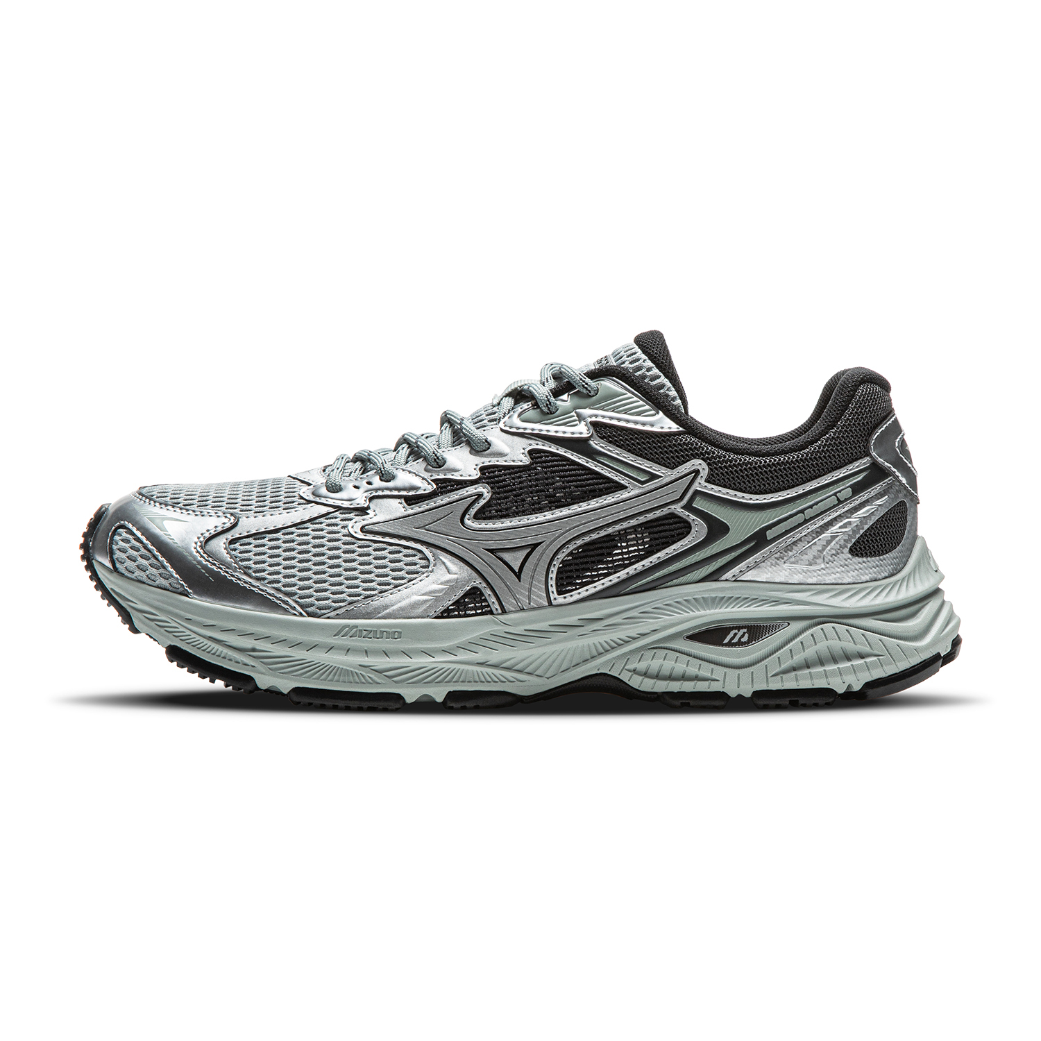 【代購】Mizuno RACER V2 Cushioning, Abrasion Resistant, Breathable, Lightweight Low Top Running Shoes Unisex Silver D1GH250601