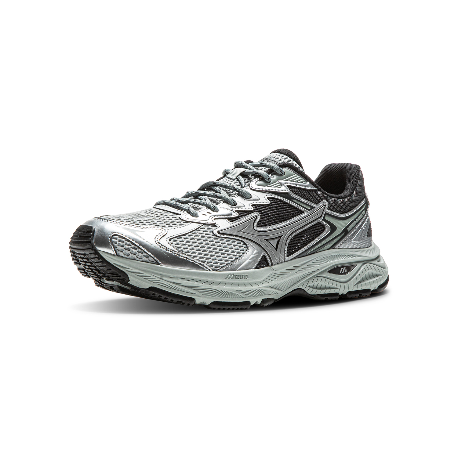 【代購】Mizuno RACER V2 Cushioning, Abrasion Resistant, Breathable, Lightweight Low Top Running Shoes Unisex Silver D1GH250601