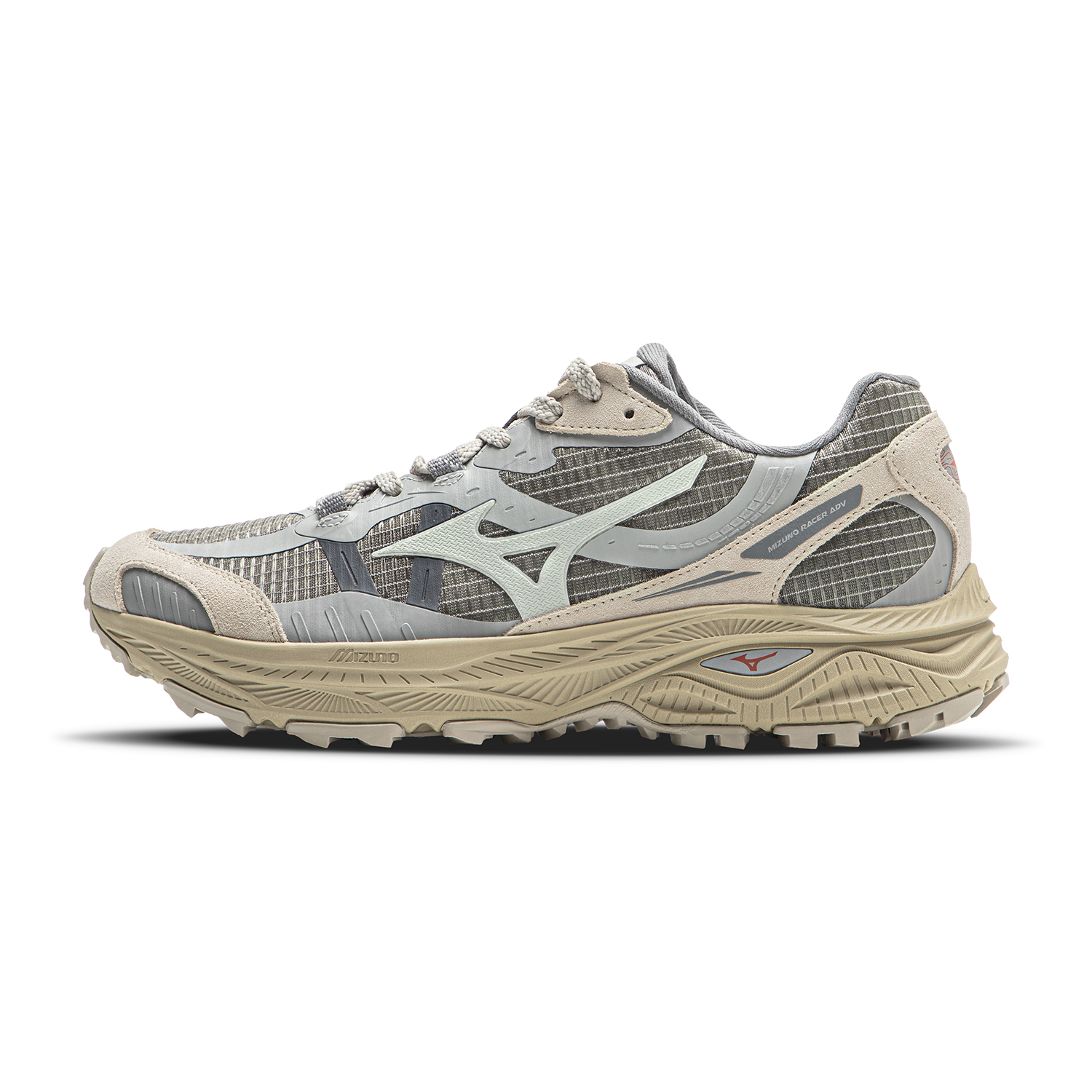 【代購】Mizuno Racer ADV Low top Casual Running Shoes Unisex Medium Gray D1GH241209