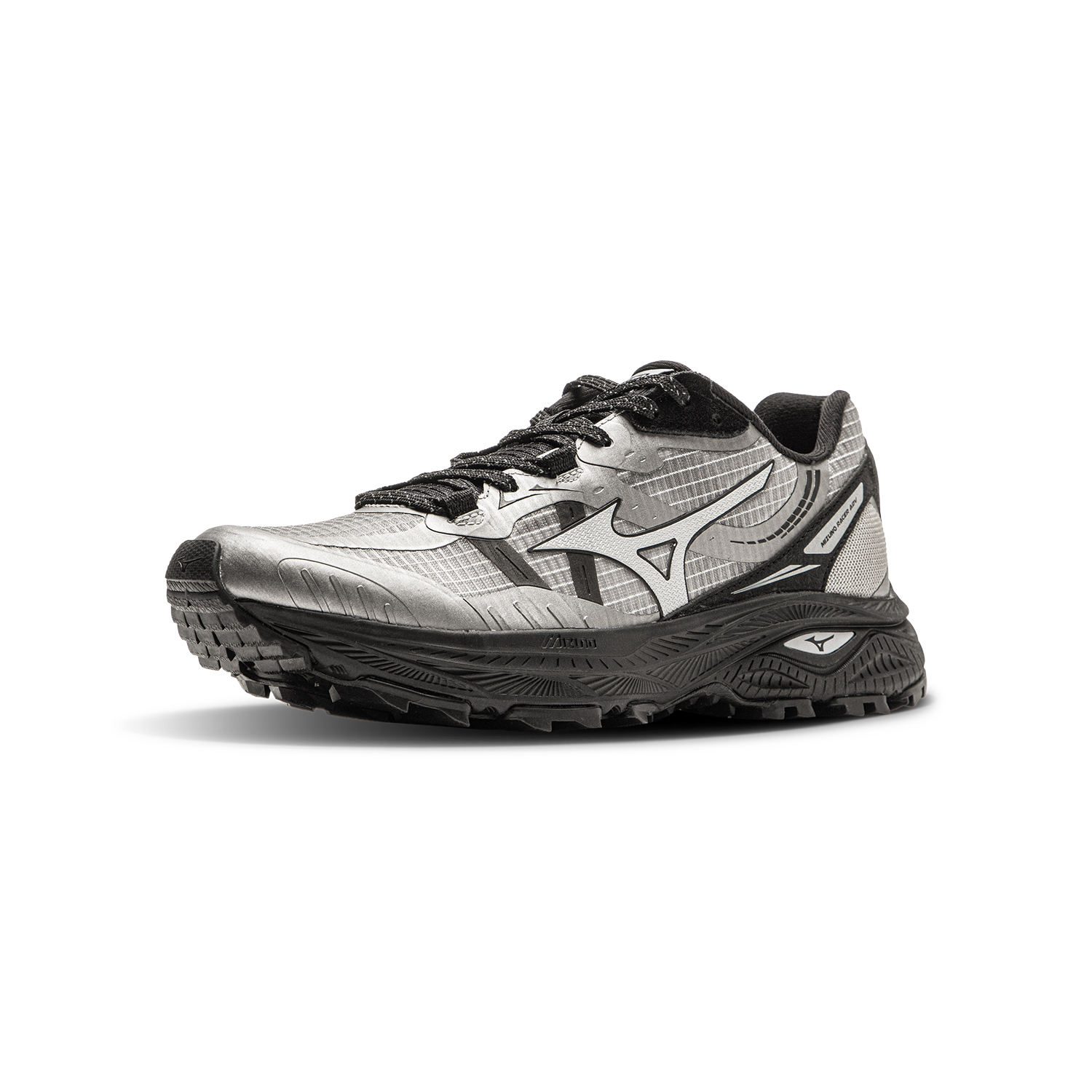 【代購】Mizuno Racer ADV Abrasion Resistant Low Top Running Shoes Unisex Silver D1GH241207
