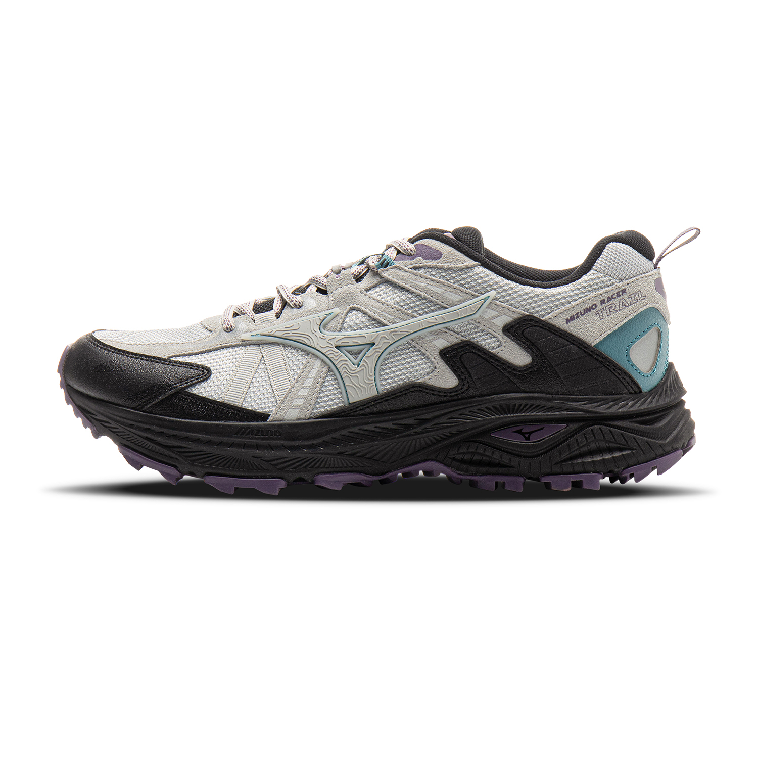 【代購】Mizuno Racer Trail Low Top Running Shoes Unisex Arctic Gray D1GH223816