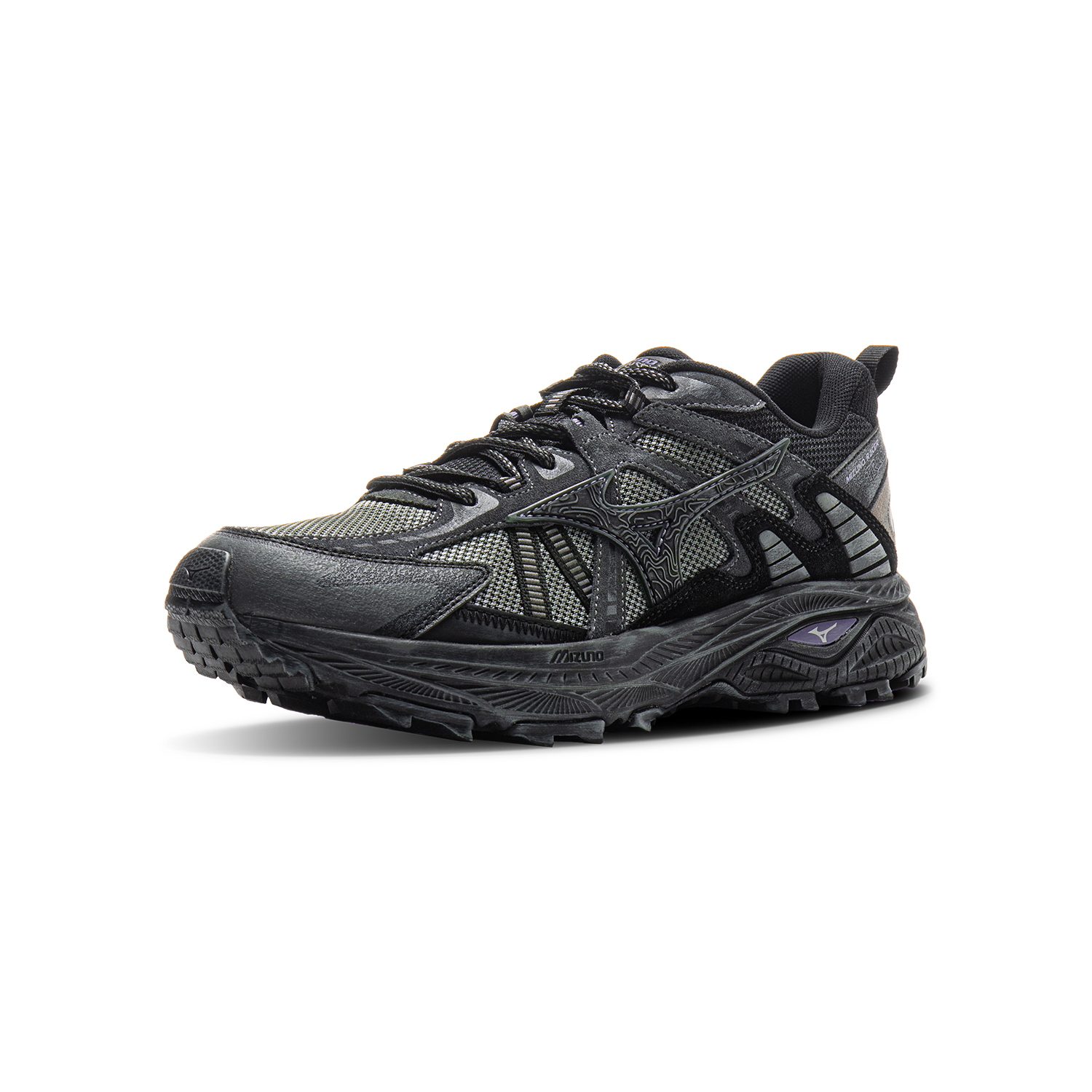 【代購】Mizuno Racer Trail Cushioning, Breathable, Supportive, Lightweight Low top Running Shoes Unisex Black D1GH223815