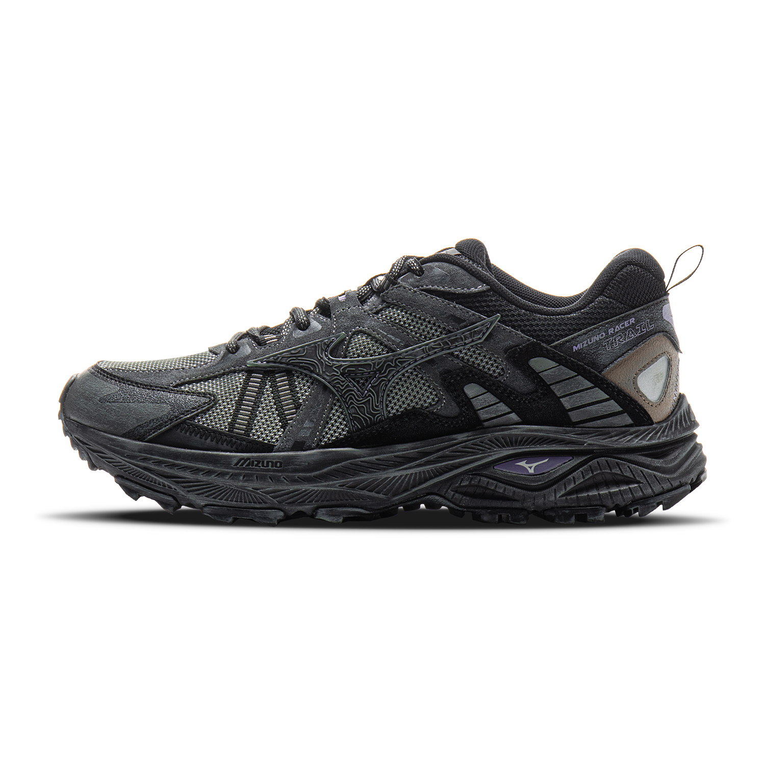 【代購】Mizuno Racer Trail Cushioning, Breathable, Supportive, Lightweight Low top Running Shoes Unisex Black D1GH223815