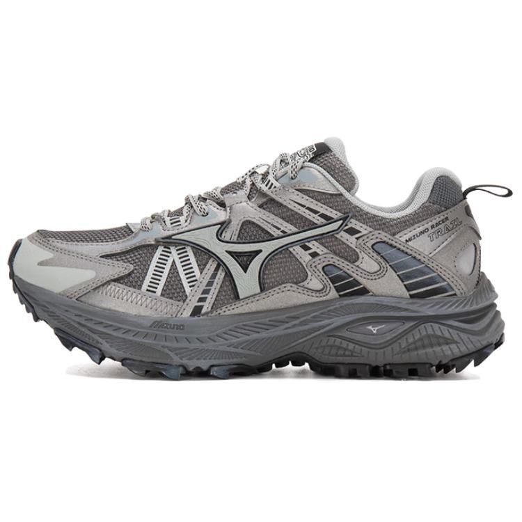 【代購】Mizuno Racer Trail Cushioning Abrasion Resistant Breathable Running Shoes Unisex Dark Gray D1GH2238-12