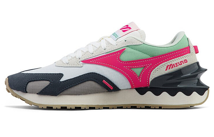 【代購】Mizuno LG 70s Low Top Running Shoes Unisex Gray Blue Red Vintage D1GH213004