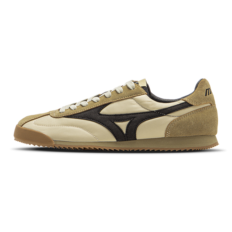 【代購】Mizuno LG 60S Slip-Resistant Breathable Low-Top Casual Shoes Unisex Apricot Black D1GH230308