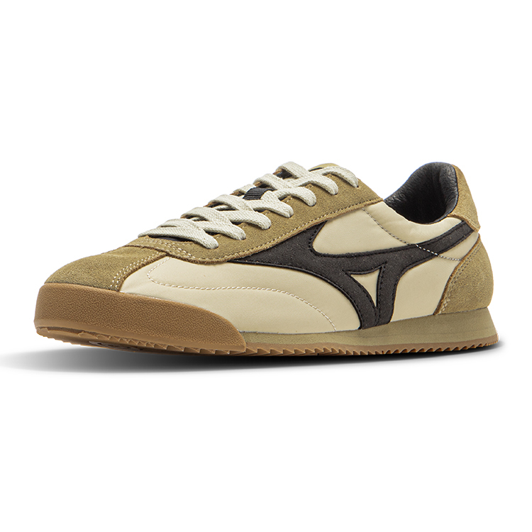 【代購】Mizuno LG 60S Slip-Resistant Breathable Low-Top Casual Shoes Unisex Apricot Black D1GH230308