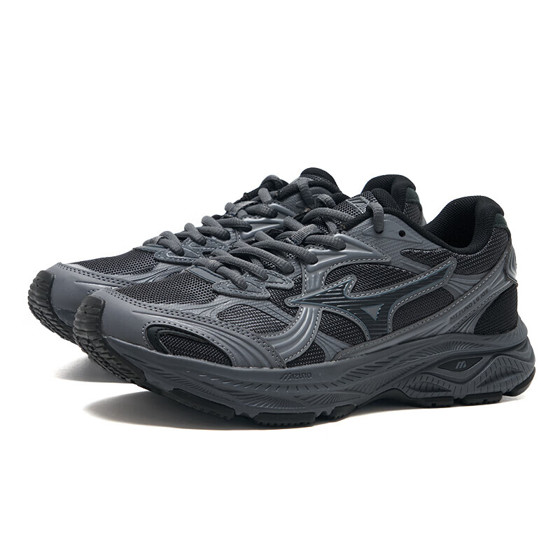 【代購】Mizuno LG 10S Anti Slip Wear Resistant Low Top Casual Running Shoes Unisex Gray D1GH2424-10