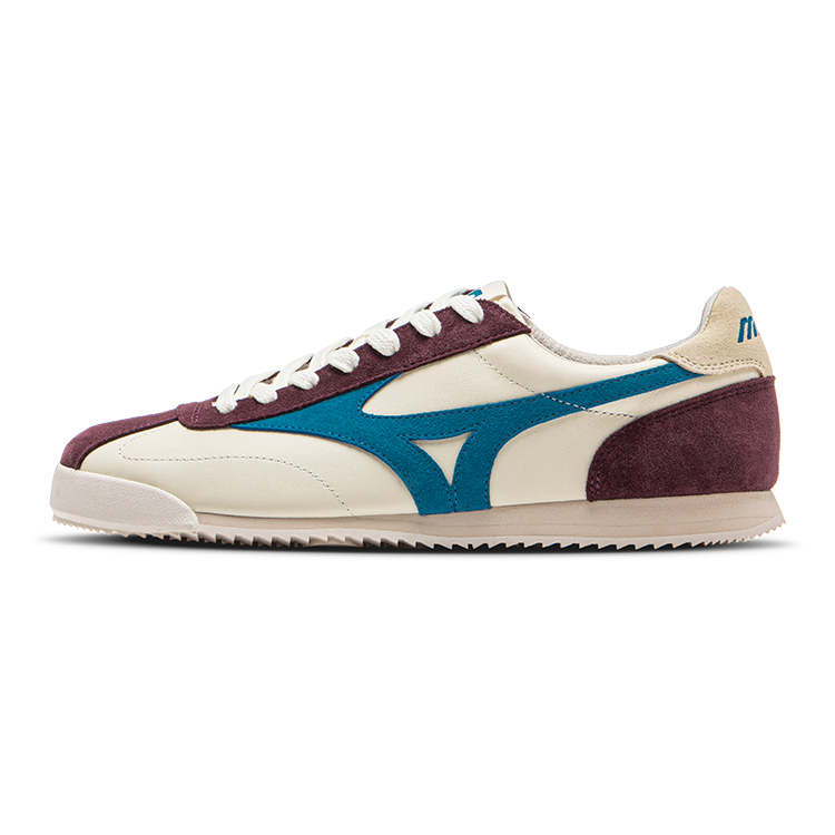 【代購】Mizuno LG 60S Slip-Resistant Low-Top Casual Shoes Unisex Beige Blue Brown D1GH230306