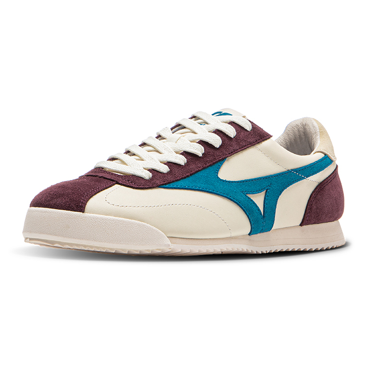 【代購】Mizuno LG 60S Slip-Resistant Low-Top Casual Shoes Unisex Beige Blue Brown D1GH230306