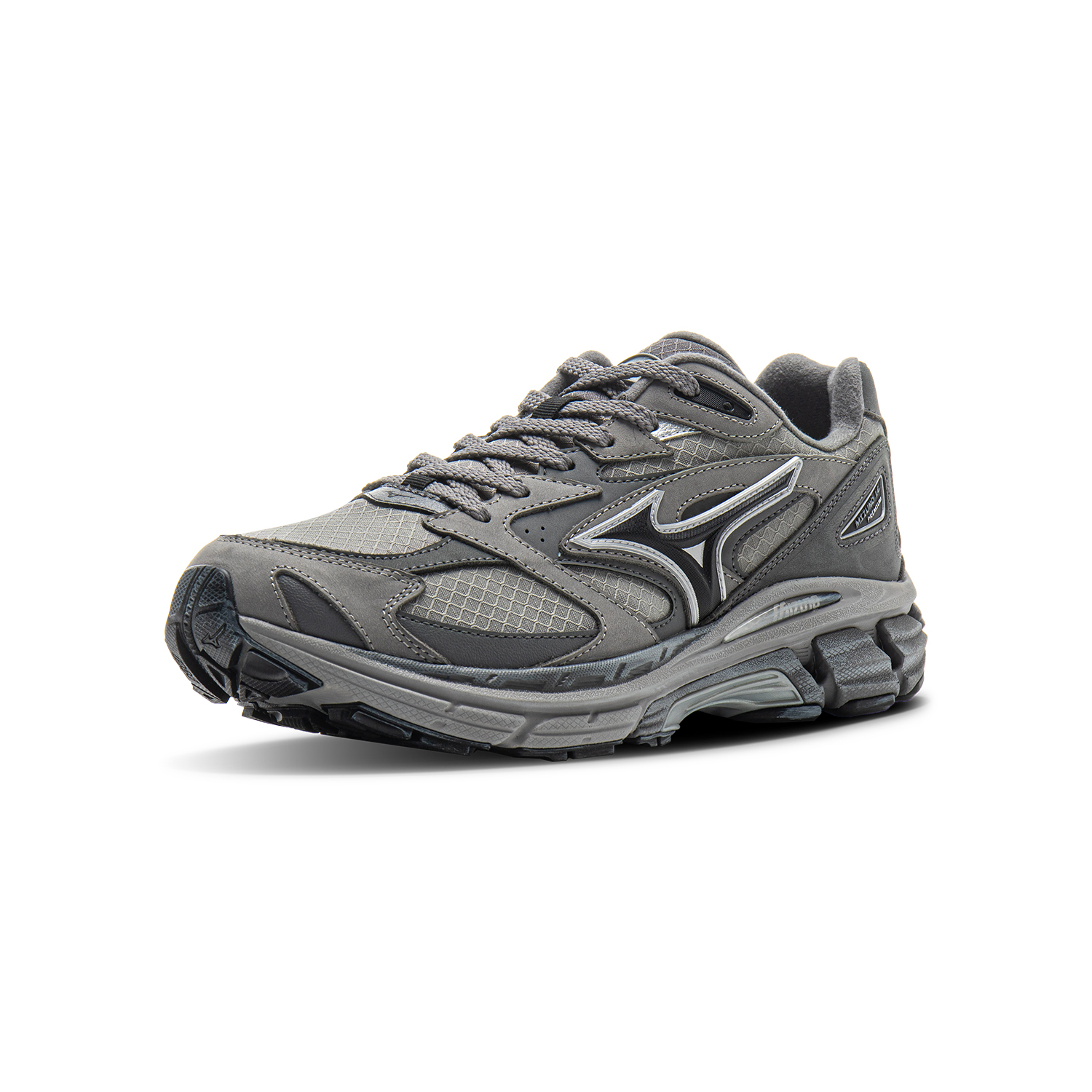【代購】Mizuno LG Premium Abrasion Resistant Low Top Running Shoes Unisex Shark Gray D1GH241107