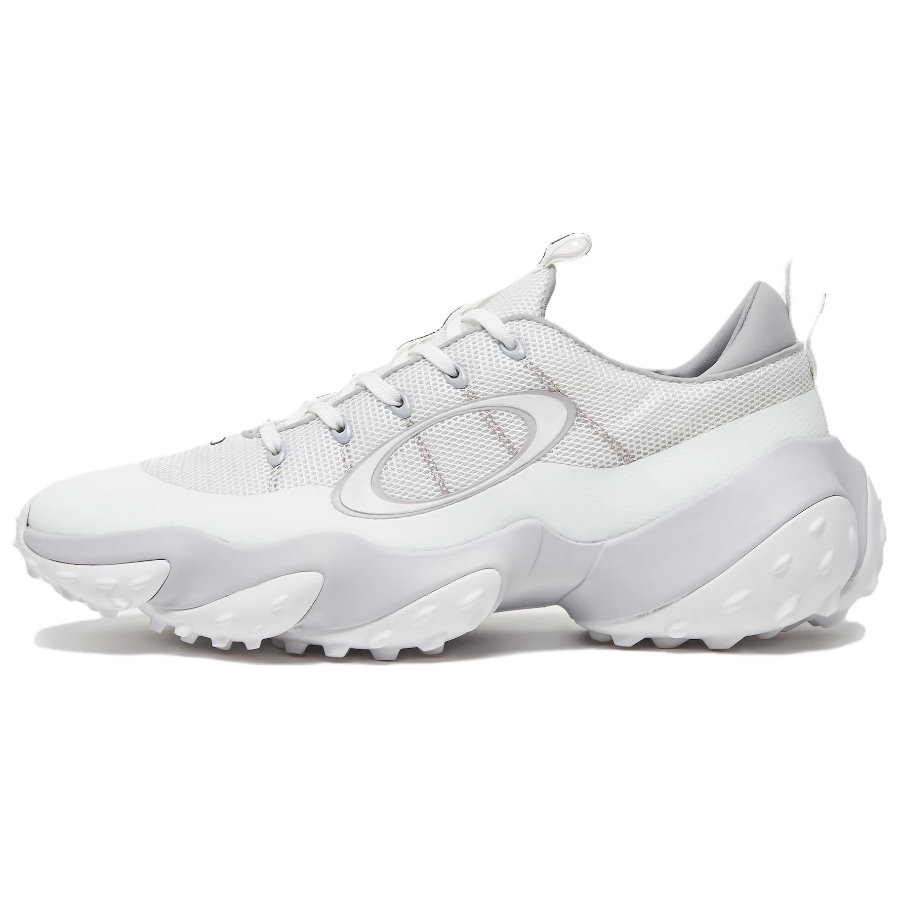 【代購】Oakley Waterproof And Breathable Low Top Golf Shoes Men's White Gray FOF100538-100