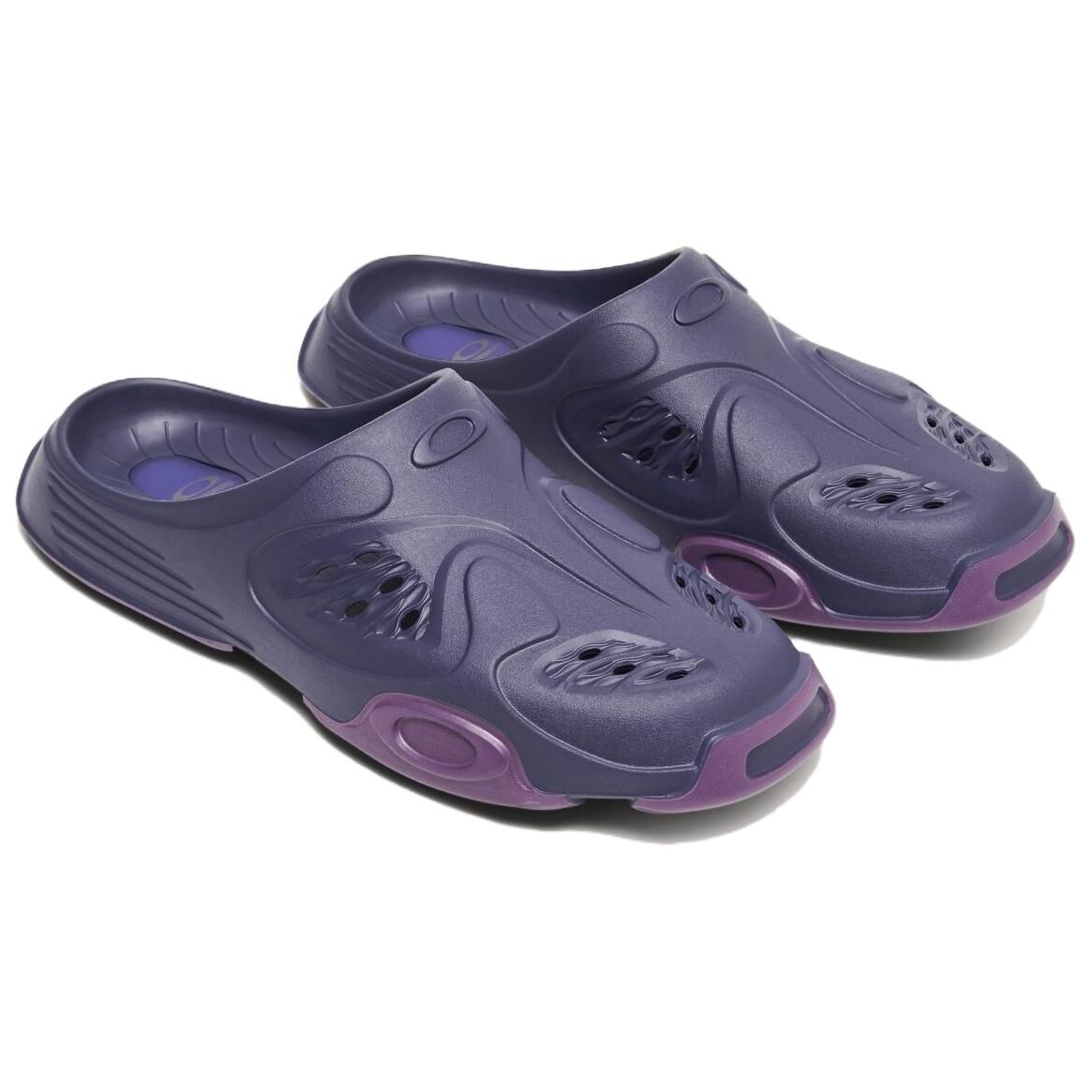 【代購】Oakley Factory Team Abrasion Resistant Slip Resistant Closed Toe Slippers Men's Purple BDF23S07003573PR12
