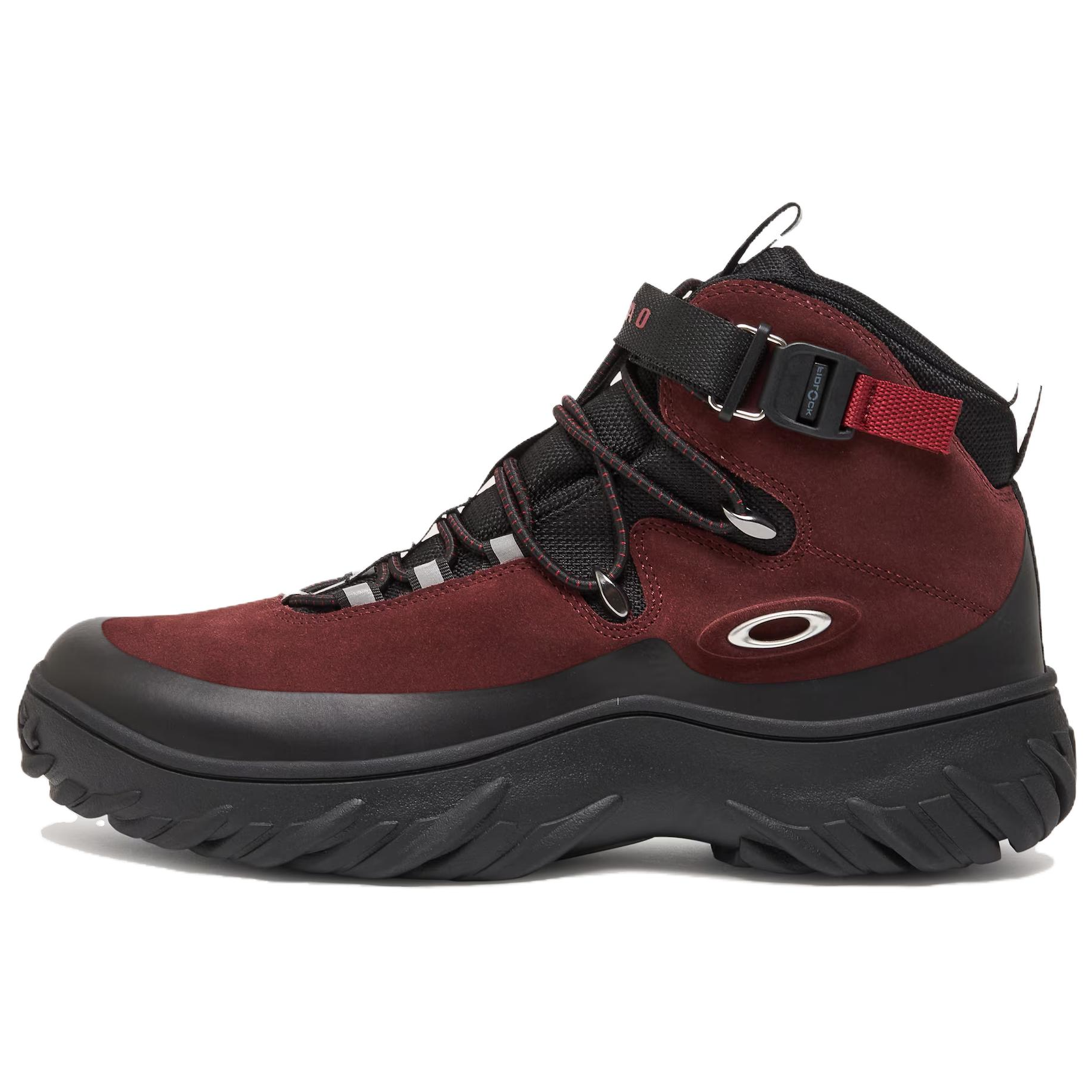【代購】Oakley Anti Slip Wear Resistant High Top Outdoor Shoes Men's Burgundy FOF100582-9B2