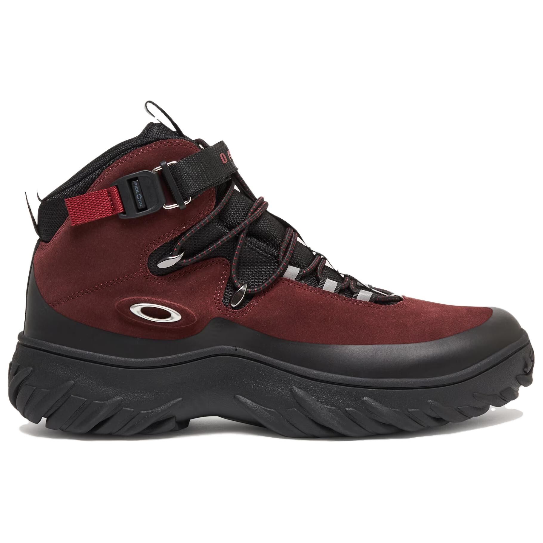 【代購】Oakley Anti Slip Wear Resistant High Top Outdoor Shoes Men's Burgundy FOF100582-9B2