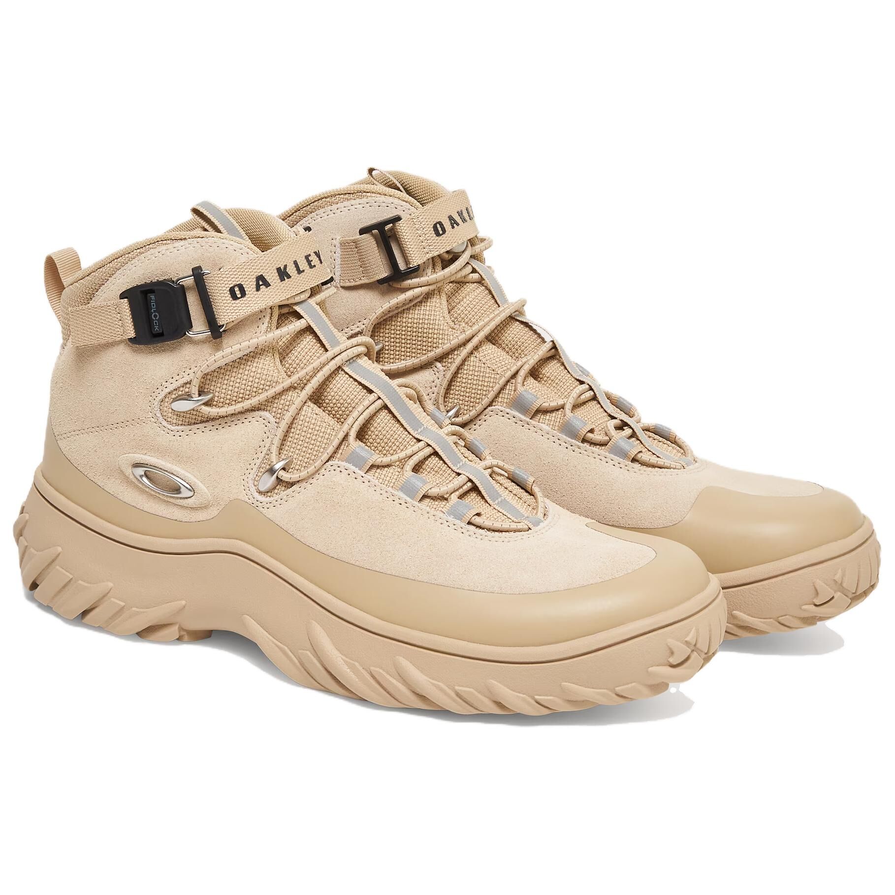 【代購】Oakley Abrasion Resistant Slip Resistant Mid Top Outdoor Shoes Men's Gray FOF100582-31R