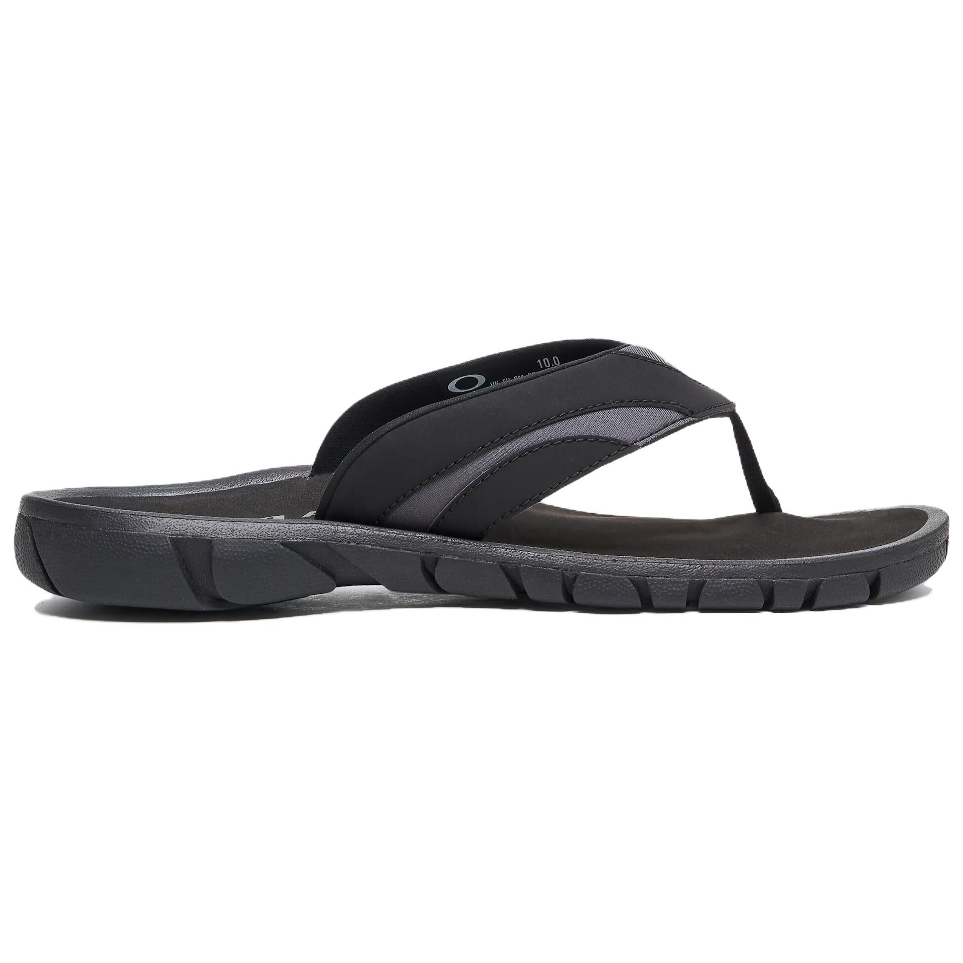 【代購】Oakley Abrasion Resistant Slip Resistant Flip Flops Men's Black FOF100418-02E