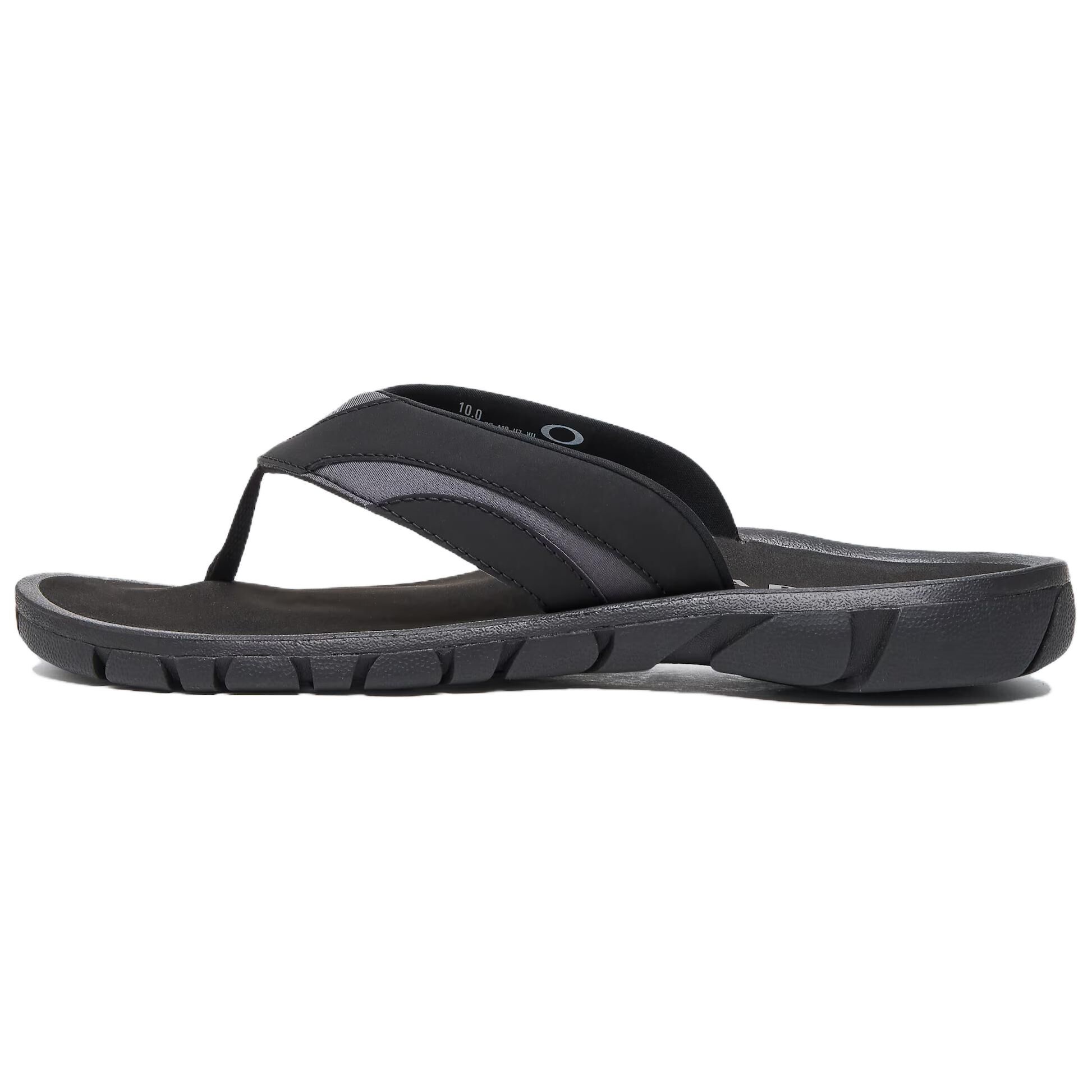 【代購】Oakley Abrasion Resistant Slip Resistant Flip Flops Men's Black FOF100418-02E