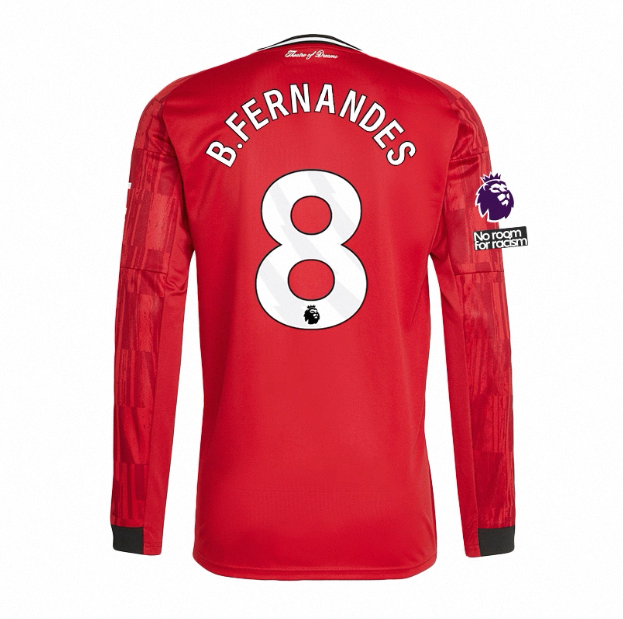 2025 Manchester United Authentic LS Home Shirt with Nameset & Patch (單號碼)