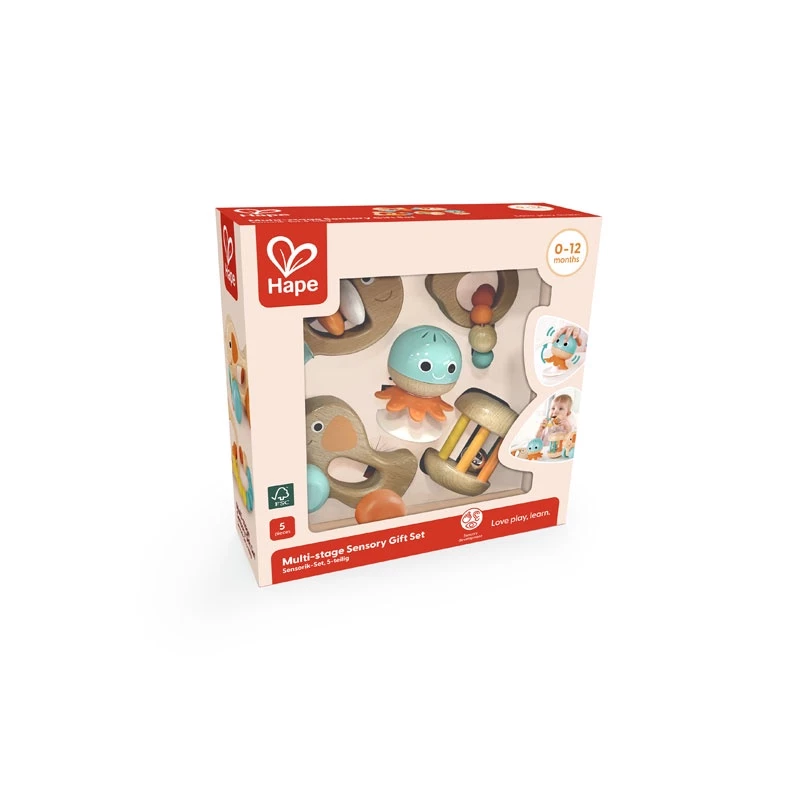 Hape Infant Toy 5 Gift Set, E0125