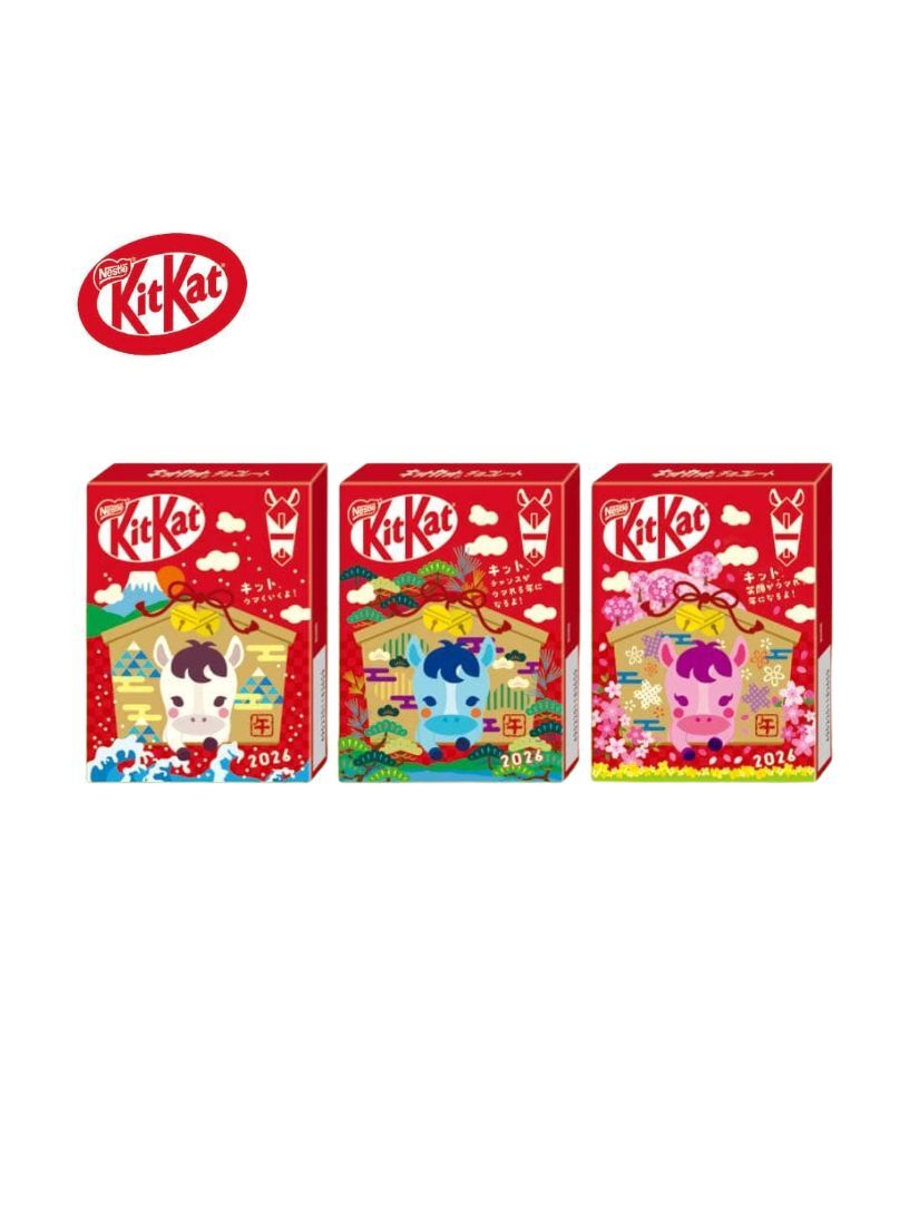 【 限量現貨 】KitKat 2026馬年限定新年巧克力禮盒 3入（外盒隨機）伴手禮 日本