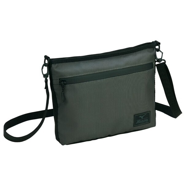 Mizuno 美津濃 D3TMC50338 側背包 斜肩包 肩背 斜背 運動 休閒 墨綠