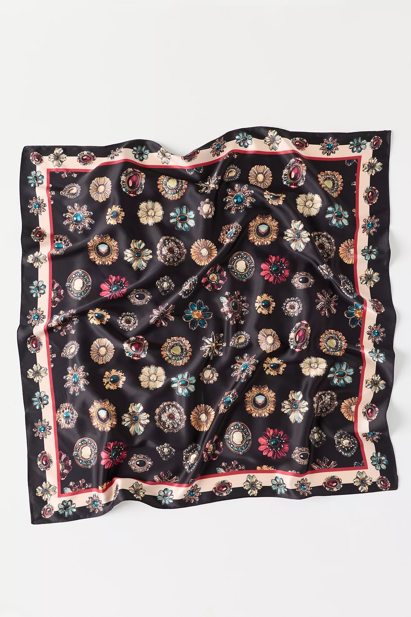 Black Gems黑彩色寶石印花頭巾