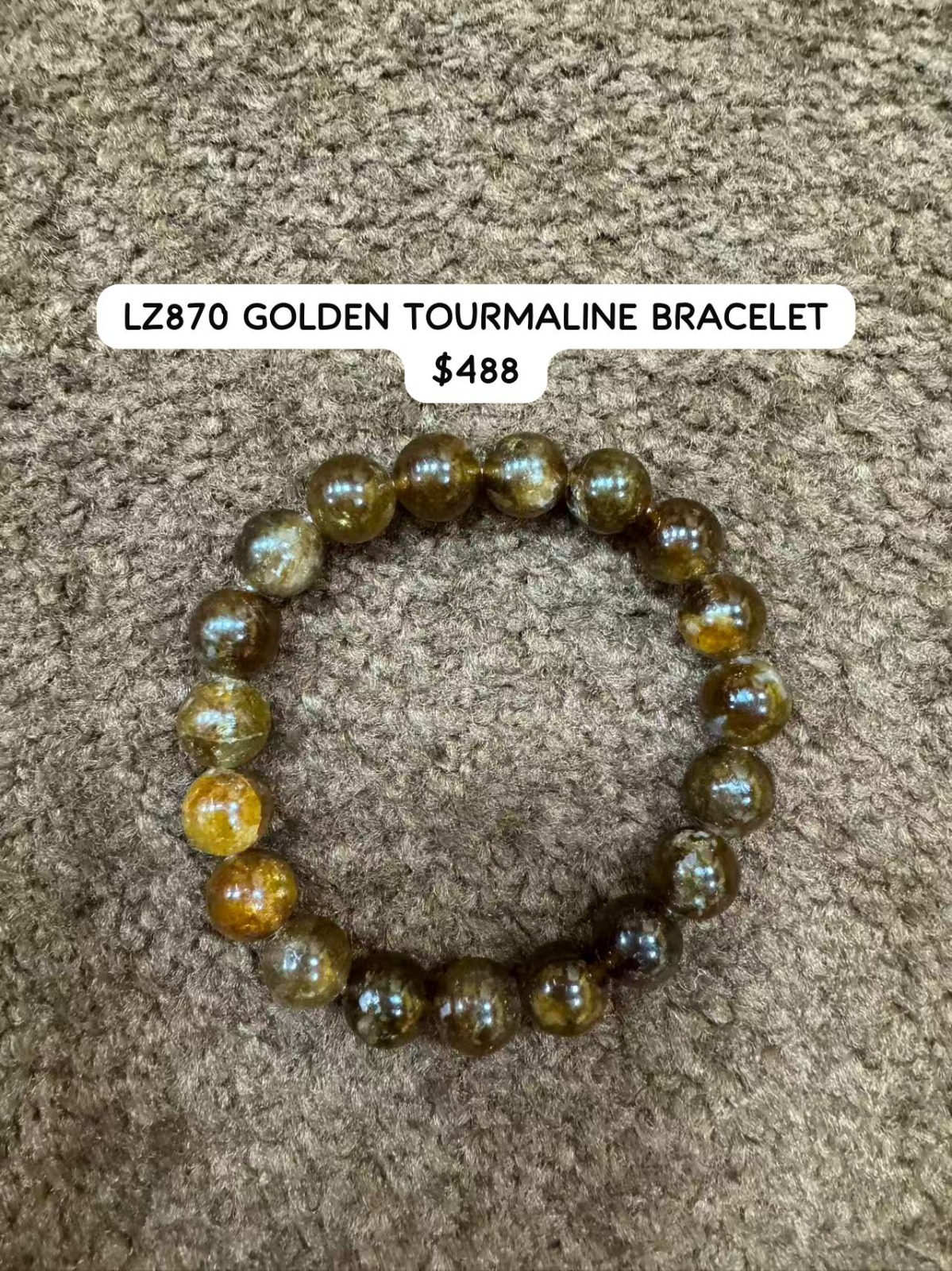 LZ870 GOLDEN TOURMALINE BRACELET