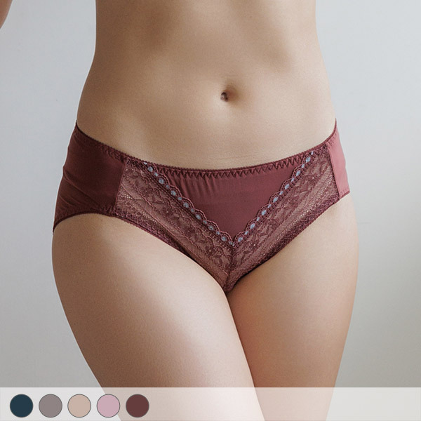 繾綣花影中低腰三角褲