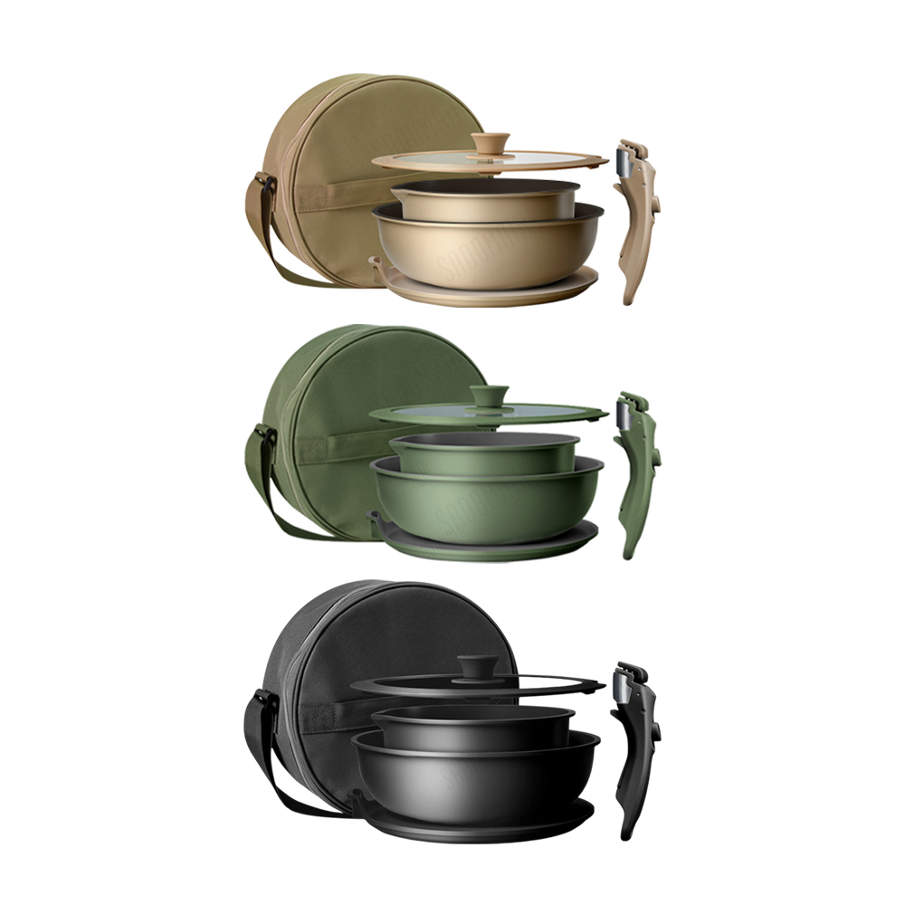 SADOMAIN 仙德曼 露營鍋具組 不沾煎烤盤系列