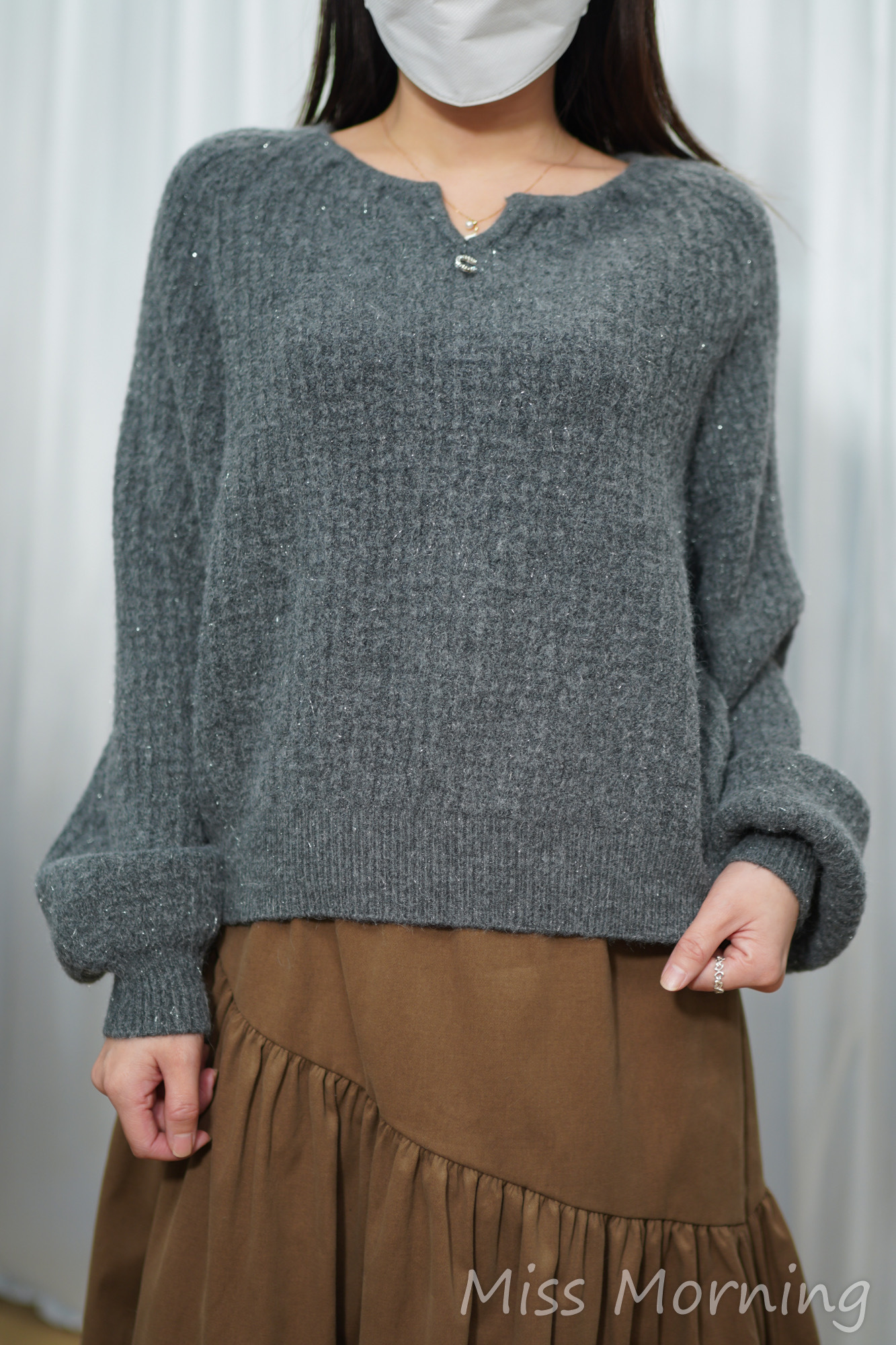 小格織上衣(14912)