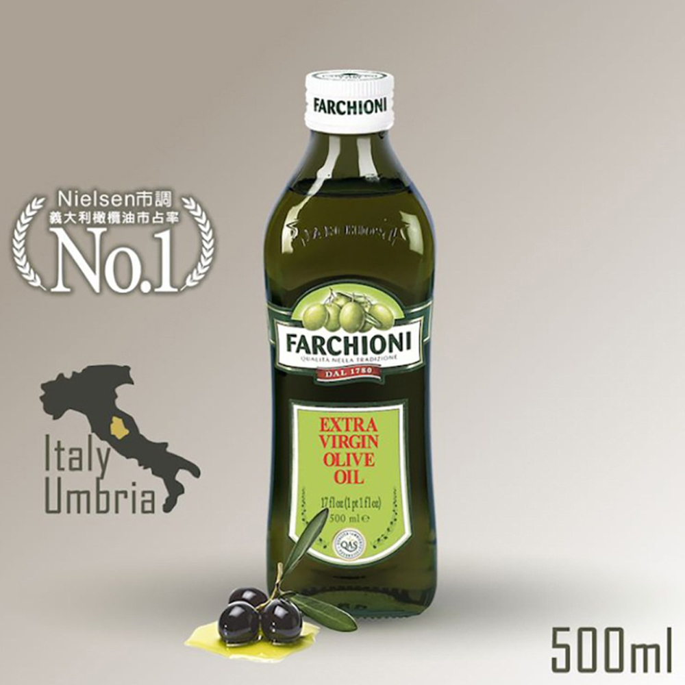 FARCHIONI 法奇歐尼 特級冷壓初榨橄欖油 500ml, 1瓶
