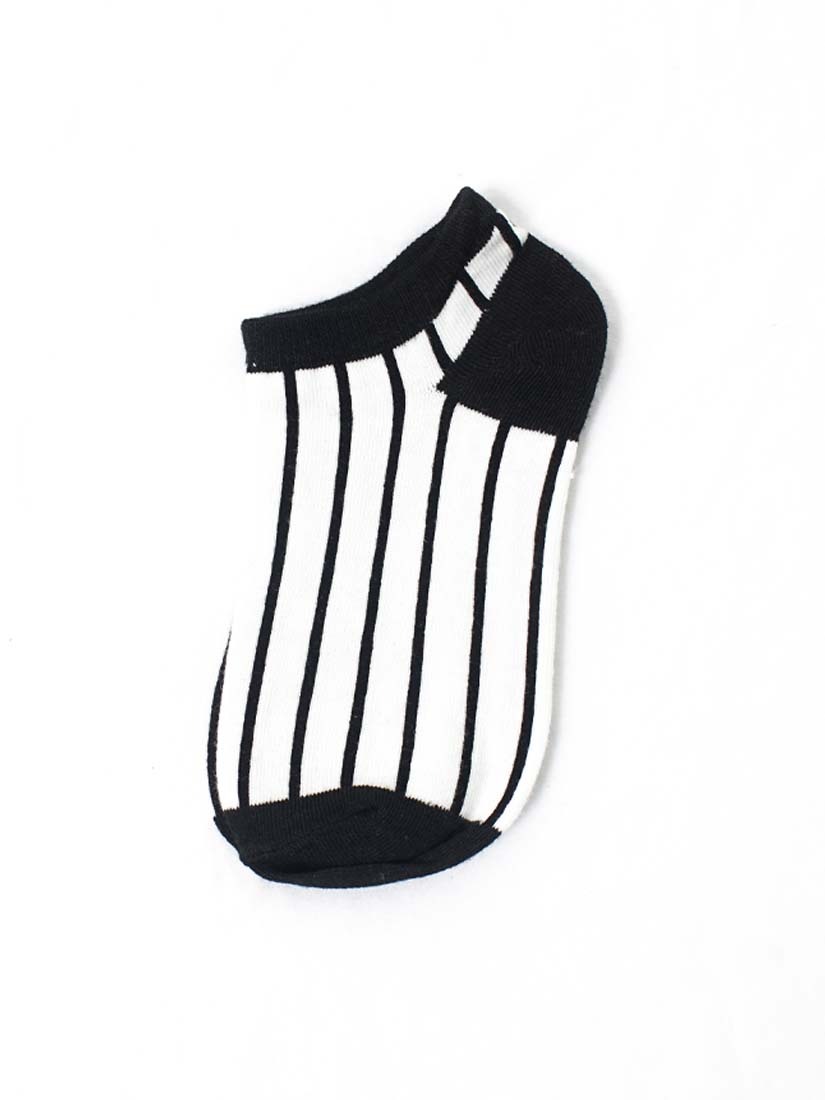 幾何線條船型短襪(2色)