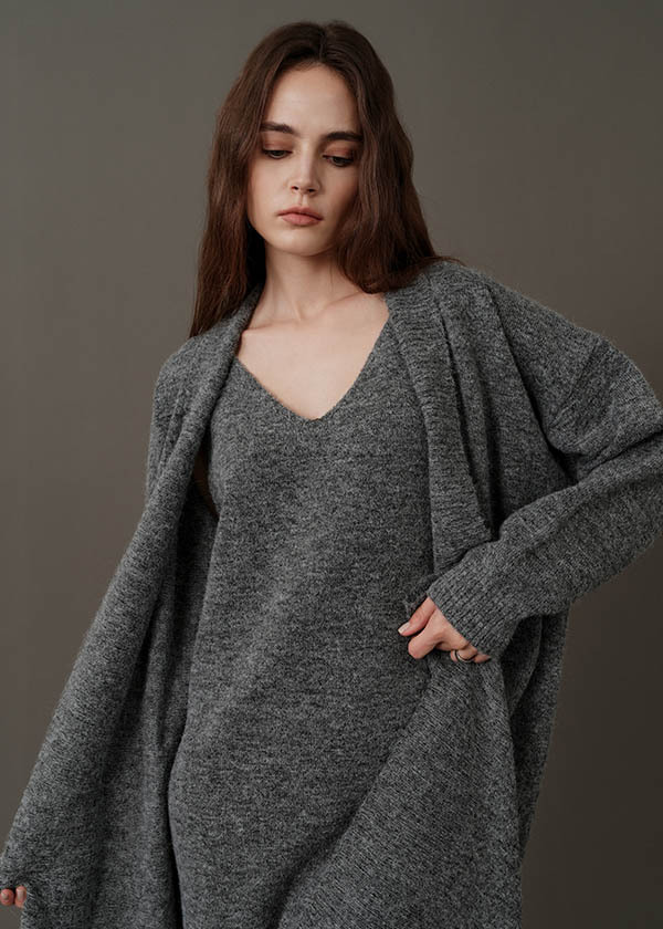 法式慵懶針織套裝