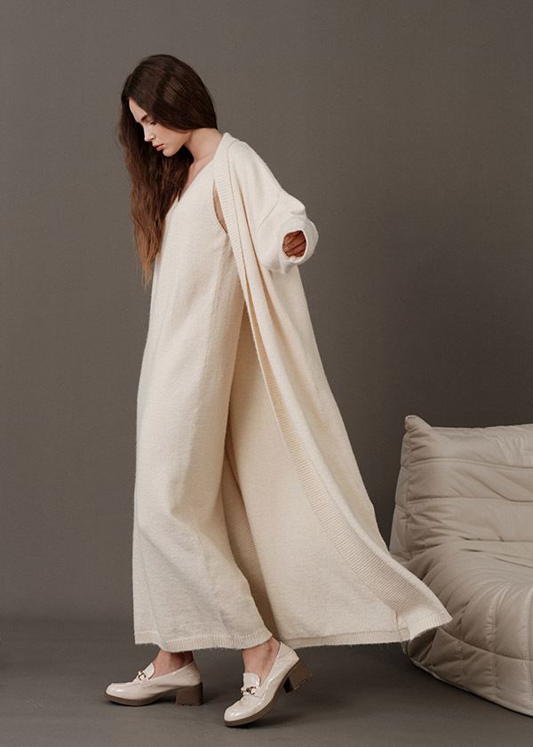 法式慵懶針織套裝