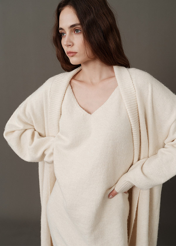 法式慵懶針織套裝