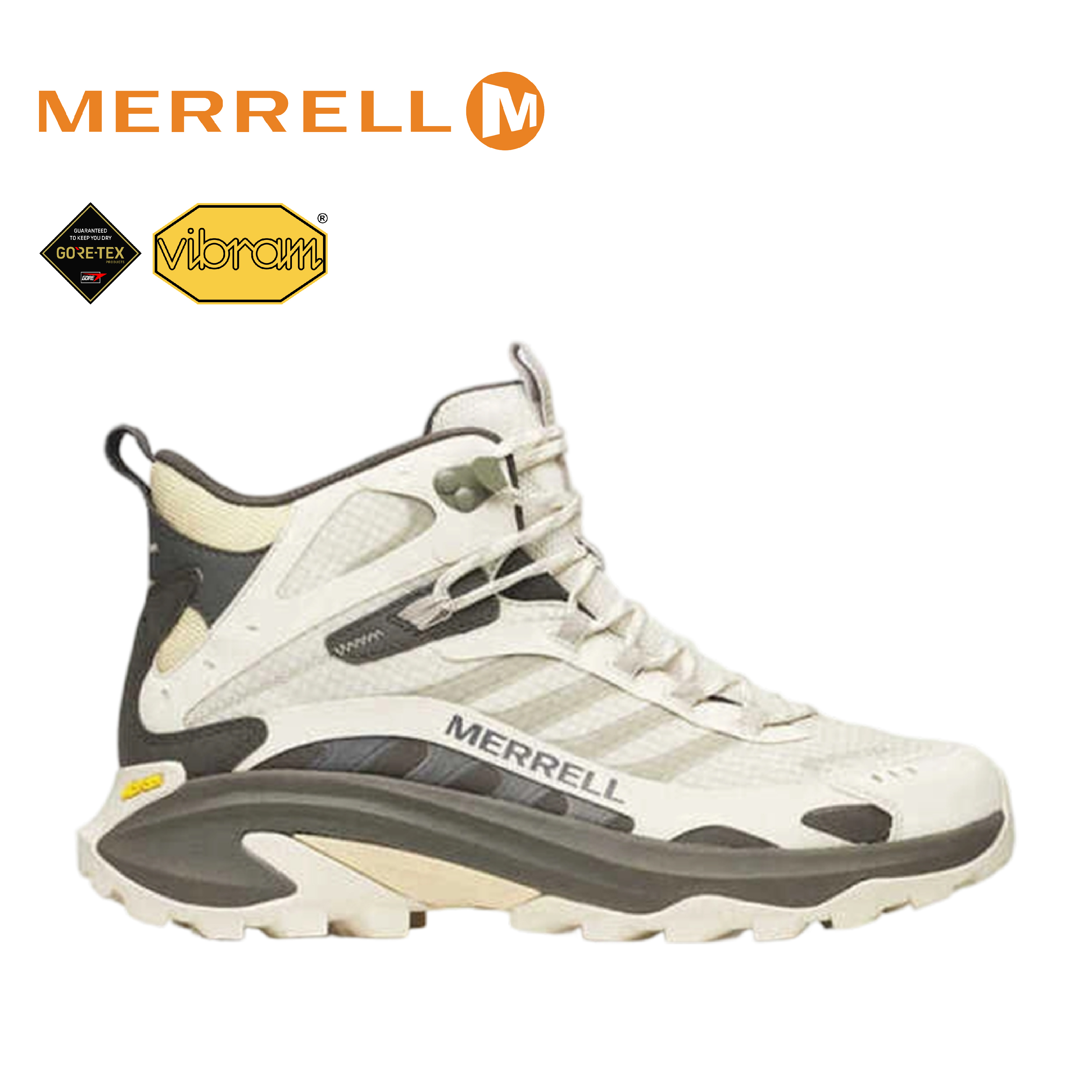 MERRELL 美國 MOAB SPEED 2 MID GTX 男款 (米白色) 33ML038341