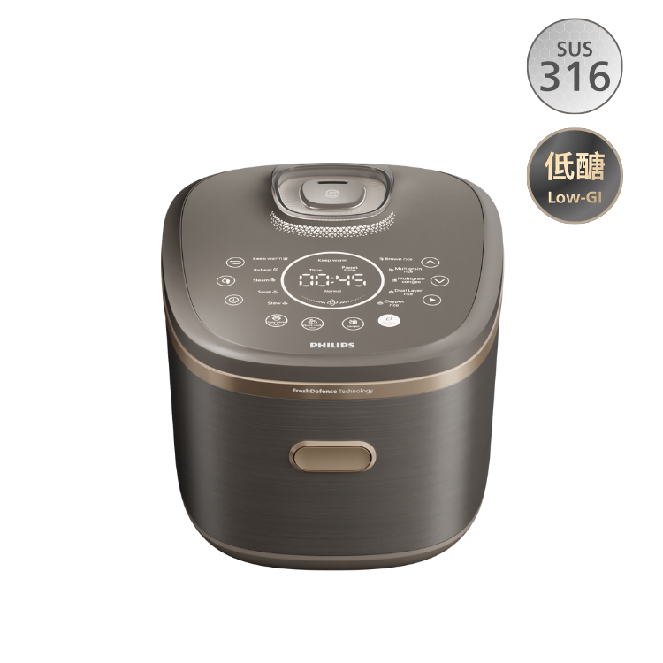 低醣零塗層雙層IH微壓磁應電飯煲 1.5L HD7000/90