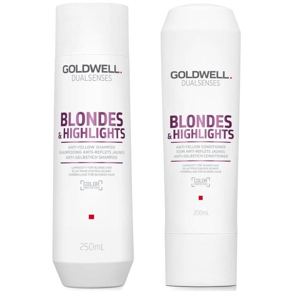 套裝-Goldwell Dualsenses Anti-Yellow Shampoo+Conditioner(250ml+200ml) 歌薇去黃洗護套裝