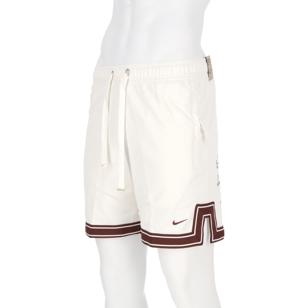 Nike 8In Short 男款 米色 8吋 LBJ 印花 抽繩 球褲 運動 休閒 短褲 HV3395-133