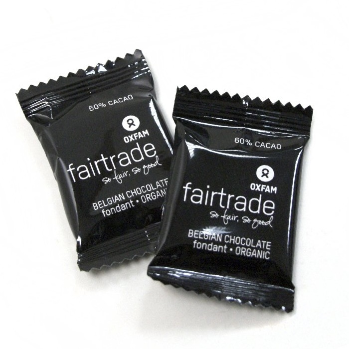 Oxfam 公平貿易有機黑朱古力 (56%) 5g/片