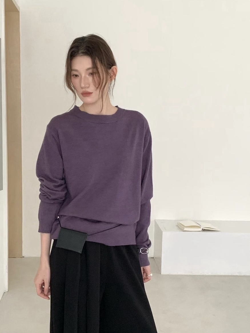 100%人氣王抗起球圓領針織衫 ⚡ 闆娘包色款 ⚡