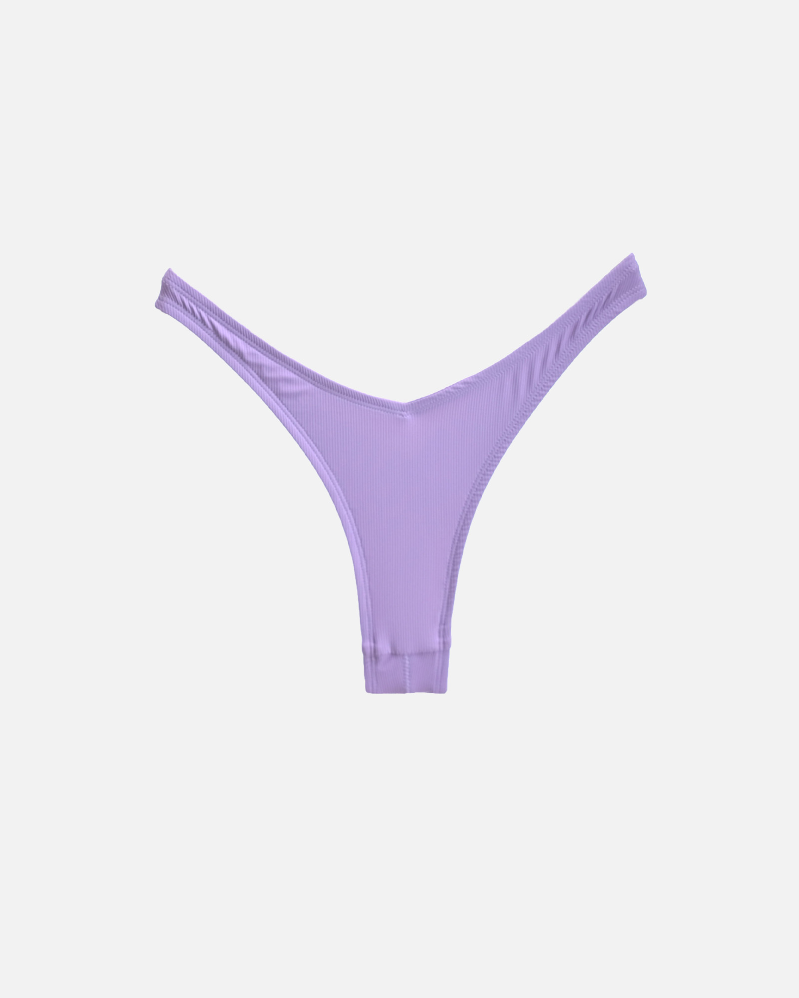 【羅紋優格紫】VEW 海鷗丁字泳褲