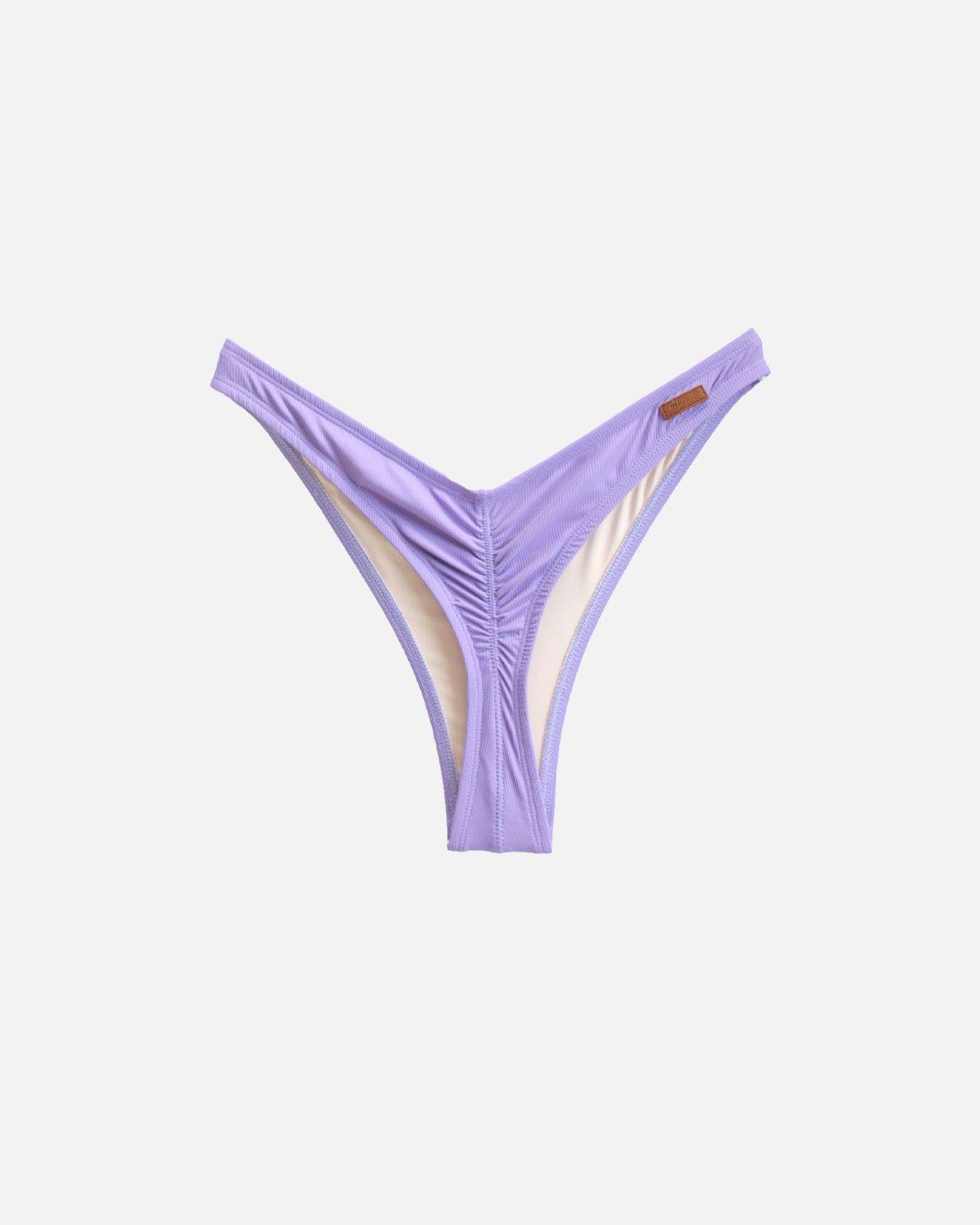 【羅紋優格紫】VEW 海鷗丁字泳褲