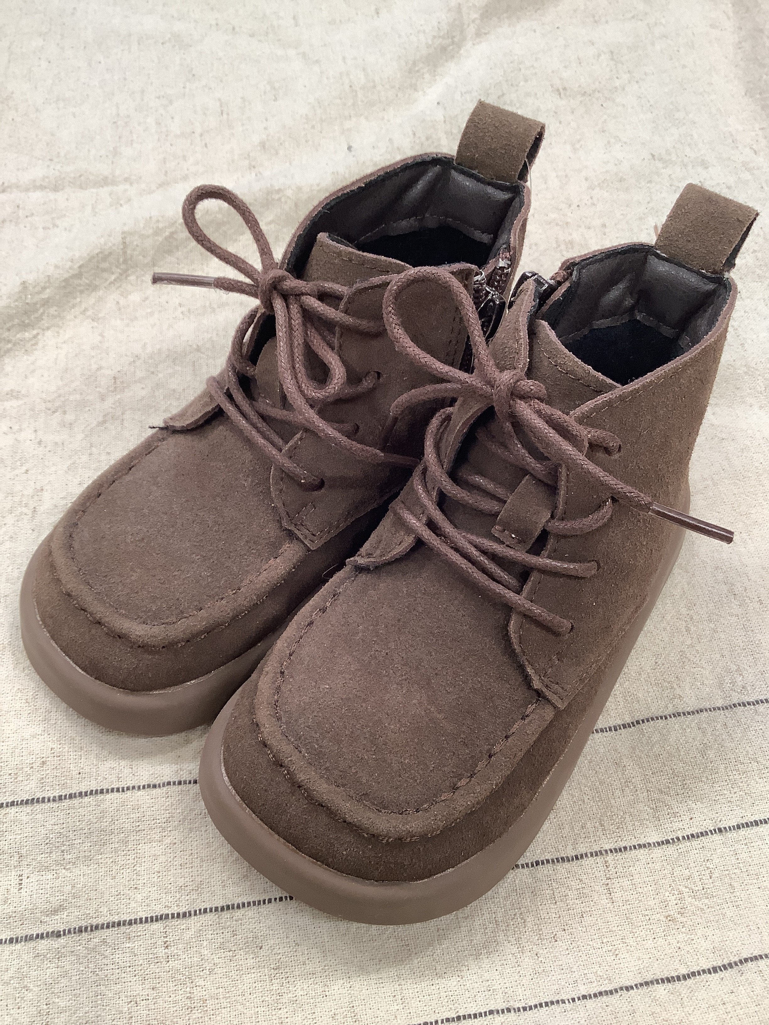 A03496麂皮個性短靴