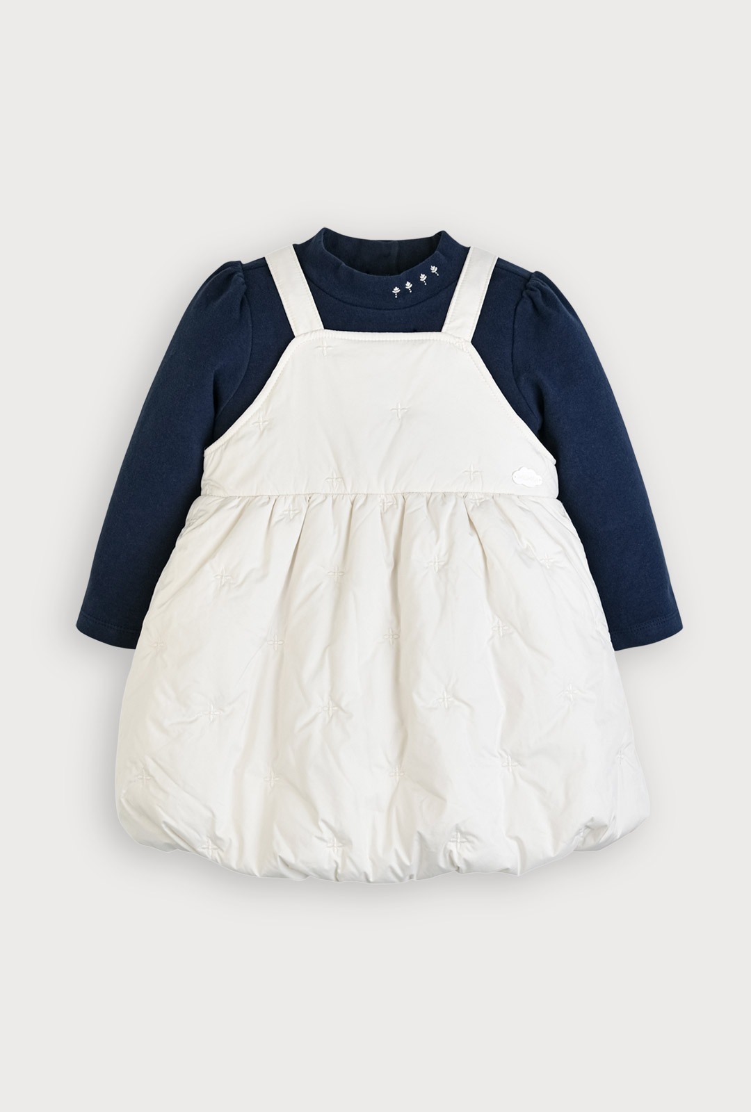 Moimoln☘︎25冬 3oz夾棉兩件式背帶裙太空衣