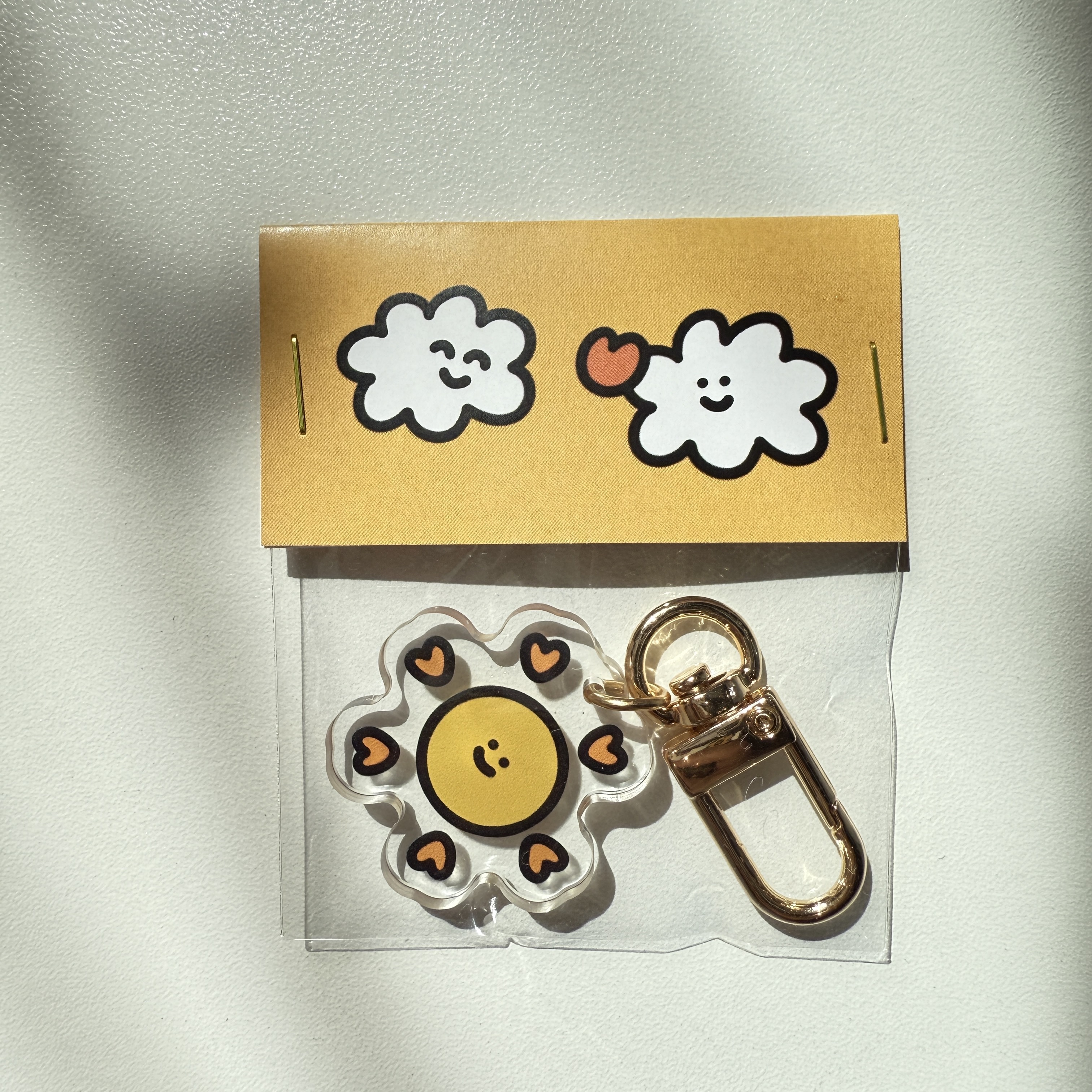 double layered acrylic keychain